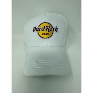 Hard Rock Cafe White Adjustable Cap / Baseball Hat 100% Cotton Est 1971 NWOT